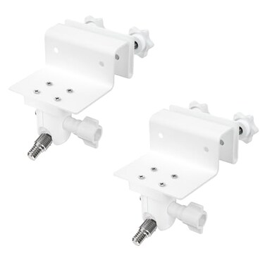 OkeMeeo Gutter Mount for eufyCam 2C2C Pro3Cfor Arlo EssentialPro 5SPro 3Ultra 2 and More Security Camera with Standard 14 Screw White 2 Pack