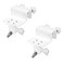 OkeMeeo Gutter Mount for eufyCam 2C2C Pro3Cfor Arlo EssentialPro 5SPro 3Ultra 2 and More Security Camera with Standard 14 Screw White 2 Pack