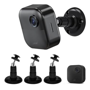 TAICHIPANDA Blink Outdoor Camera Mount 360 Degree Adjustable IndoorOutdoor Wall Mount Bracket for Blink Home Security System Black 3 Pack