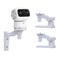 OYOCAM 2 Pack Adjustable Bracket Mount Compatible with Eufy Security Indoor Cam S350 Wall Mount Ceiling Mount 180 Degree Rotation Easy to Install for Baby Pet Family White NOT Included The Cam