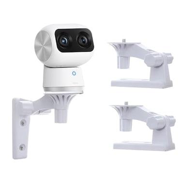OYOCAM 2 Pack Adjustable Bracket Mount Compatible with Eufy Security Indoor Cam S350 Wall Mount Ceiling Mount 180 Degree Rotation Easy to Install for Baby Pet Family White NOT Included The Cam