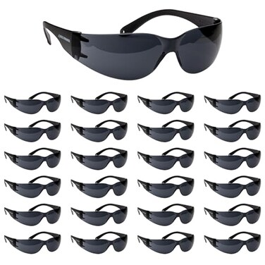 Malta Dynamics Tinted Safety Glasses 12 PK ANSI Z87 Rated UV Eye Protection Glasses for Construction Manufacturing and Industrial Safety ScratchResistant Lightweight Protective Eyewear