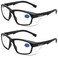 ProtectX Safety Reading Glasses 10 Diopter Safety Glasses with Readers 10 Reader Safety Glasses ANSI Z871 Rated with UV Protection 2 Pack