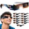 AAA Eclipse 12 PACK Solar Eclipse Glasses AAS Approved 2026 Made in USA ISO 123122 CE Lunette Eclipse Solaire