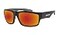 BOMBER Tiger Safety Sunglasses with Matte Black Frame Red Mirror Lens Safety Sunglasses TR103RM