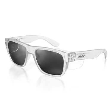 SafeStyle Fusions Clear Frame Polarized Lens Safety Glasses