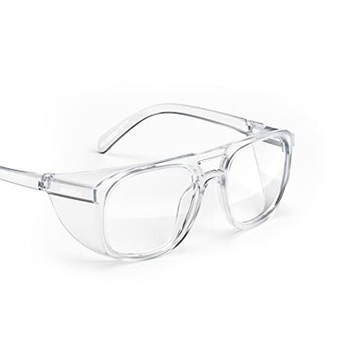 Stoggles Aviator Z871 Polycarbonate Safety Glasses Scratch ShatterProof BlueLight UV Blocking Lens Top Side Shields AntiFog Dip Coated Durable Protective Stylish Eyewear
