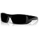 WISTON Z87 Sunglasses Wrap Around Sunglasses for Men Rectangular Safety Glasses UV400 for Sport Working 8231 Glossy BlackDark Grey Lens NonPolarized