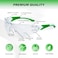 ProtectX Safety Glasses Scratch Resistant Anti Fog Polycarbonate Lenses ANSI Z871 Rated with UV Protection Roxy Clear 6 PK