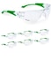 ProtectX Safety Glasses Scratch Resistant Anti Fog Polycarbonate Lenses ANSI Z871 Rated with UV Protection Roxy Clear 6 PK