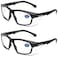 ProtectX Safety Reading Glasses 25 Diopter Safety Glasses with Readers 25 Reader Safety Glasses ANSI Z871 Rated with UV Protection 2 Pack