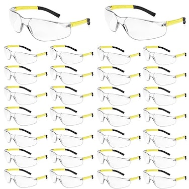 Salfboy Clear Safety Glasses for Men and Women Eye Protection Bulk Protective Eyewear ANSI Z871 ScratchResistant Lens