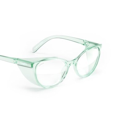 Stoggles Cat Eye Z871 Polycarbonate Safety Glasses Scratch ShatterProof BlueLight UV Blocking Lens Top Side Shields AntiFog Dip Coated Durable Protective Stylish Eyewear