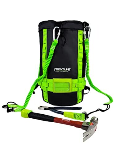 FRONTLINE FALL Frontline MPBAG50 Fall Protection for Tools and Storage Vinyl Bag 6 tethering points inside the bag lightweight and of moisture wicking material Weight Capacity 50 lbs OSHA and ANSI Com