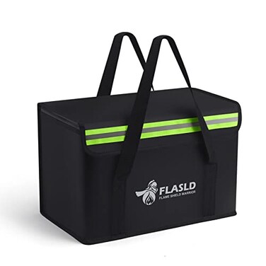 FLASLD Large Fireproof Lipo Bag for 100Ah Lithium Battery Storage and Charging 14 x 78 x 95in Waterproof Box for Documents and Valuables