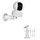 UYODM 360 Adjustable Wall Mount Compatible with Kasa Indoor PanTilt Smart Security CameraKasa 2K QHD Camera PanTPLink Tapo C200 Rustproof Aluminum Alloy Security Bracket WhiteNot Included Camera