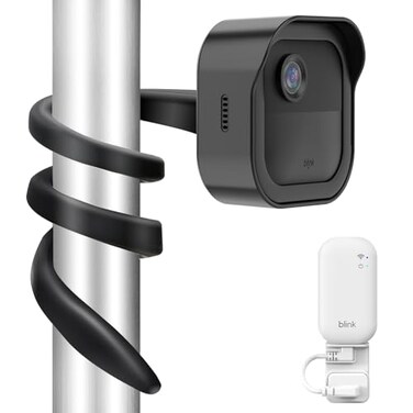 Gresur AllNew Flexible Twist Mount for Blink Outdoor 4 3rd GenOutdoor 2K Camera with Weatherproof Protective Housing and Blink Sync Module Outlet Wall Mount Black