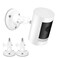 TIUIHU 360 Degree Adjustable Wall Mount for Stick Up CamProIndoor Cam Mounting Brackets Compatible with Any Security Camera with 14 Screw2Pack White