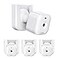 Hibezos Blink Mini 2 Camera Mount No Drilling Wall Mount Compatible with Blink Mini 2KOutdoor 4 Cameras Adhesive Holder for Indoor Outdoor Camera White 3 Pack