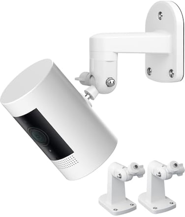 BFYTN 2 Pack Adhesive Wall Mount Compatible with Ring Stick Up Cam WiredBatteryOutdoor Cam Plus and Indoor Cam HD 1st Gen Security Camera360 Degree No Drill Mounting Bracket