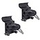 HOLACA Upgraded Version Vinyl Siding Clips for Arlo Ring Eufy Security Camera Siding Cam Hanger Hooks for Mounting Home Security System Weatherproof Stainless Steel Material 2 Pack Black