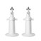 OLAIKE HeavyDuty Wall Mount for Arlo Cameras 360 Swivel 90 Tilt for Full Coverage Easy Install Outdoor Security Mount 2Pack White