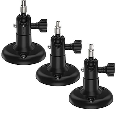 Koroao Latest Version Adjustable IndoorOutdoor Wall Mount for Arlo EssentialXL Gen 2Pro234Arlo Pro 5sUltraeufyCam 2C2C Pro 22 Pro 3CS300 3S330Wyze Cam PanV3 Camera 3PackBlack