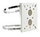 BeElion Heavy Duty Metal CCTV Camera Pole Mount Bracket Universal IndoorOutdoor WallCeiling Mount Adjustable Angle IvoryBeige 15KG Load Capacity