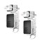 HOLACA Outlet Wall Mount for Blink Sync Module 2Simple Mount Bracket Holder for AllNew Blink Outdoor and AllNew Blink Indoor Home Security Camera with Easy Mount Short Cable 2PackWhite