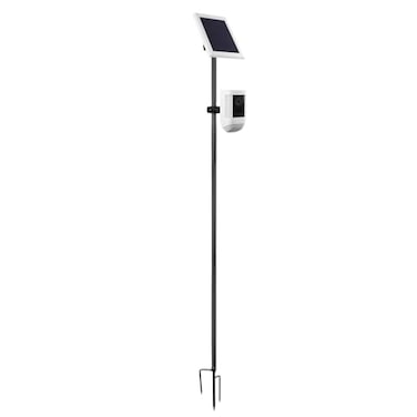 Koroao 3149 or 4724 inch Ground Stake Mount Stand with Solar Panel Mount for Ring Blink Arlo Eufy Wyze Google Nest Simplisafe Cameras and Solar Panels Ground Stake BracketBlack