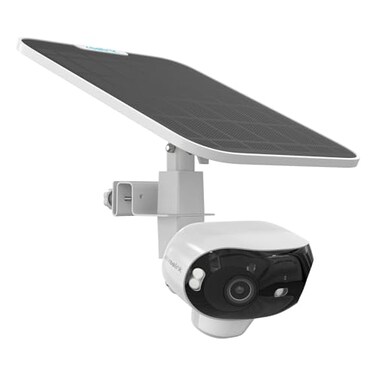 VOMENC 2in1 Gutter Bracket Mount for Reolink Argus 4 Pro Security Camera and Solar Panel White
