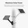 Holicfun Universal Solar Panel Pole Mount for Ring Eufy Arlo Wyze Reolink Solar Panels and More No Drilling Required Extended Mounting Arm MultiAngle Adjustable Black