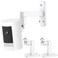 Dukoyb 2Pack Ring Camera Wall MountCompatible with Ring Outdoor Cam PlusStick Up Cam BatteryPluginProIndoor Cam1st Gen360 Degree Adjustable No Drilling Mount for Ring Outdoor Indoor CamerasWhite
