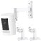 Dukoyb 2Pack Ring Camera Wall MountCompatible with Ring Outdoor Cam PlusStick Up Cam BatteryPluginProIndoor Cam1st Gen360 Degree Adjustable No Drilling Mount for Ring Outdoor Indoor CamerasWhite