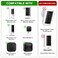 ALERTCAM No Drill Wall Mount Compatible with Stick Up Cam and RingIndoor Cam Indoor Cam Plus Strong Adhesive and No Screws Indoor Camera Mount3PackWhite