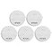 Noopel Glass Break Sensor 5 Pack 125dB Loud Vibration Window Alarms for Home Security AntiTheft Protection with Adjustable Sensitivity Settings Low Battery Indicator