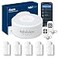 tolviviov WiFi Door Alarm System Wireless DIY Smart Home Security System with Phone APP Alert 8 PiecesKit Alarm Siren Door Window Sensor Remote Compatible with Alexa for House Apartment by