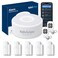 tolviviov WiFi Door Alarm System Wireless DIY Smart Home Security System with Phone APP Alert 8 PiecesKit Alarm Siren Door Window Sensor Remote Compatible with Alexa for House Apartment by