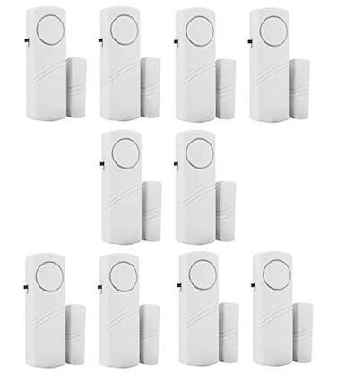 HIIXHC Personal Security Window Door Alarm Bell Wireless Sensor Door Window Burglar Alarm Pack of 10