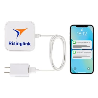 Risinglink WiFi Power Outage Alarm Detector Power Failure Restoration Alerts with SMS Text Email Audible Alarm