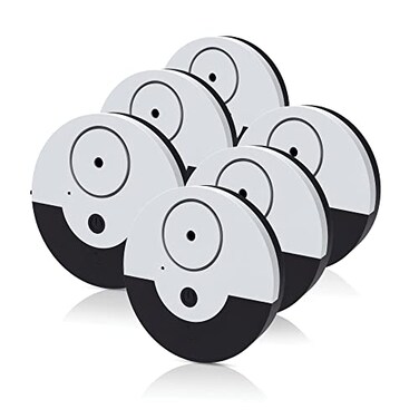 CATSONIC Premium Window Alarm Device Set Extra Loud 130dB Alarm Vibration Sensors Universal Compatibility Easy Installation Great for Home Office RV Security 6 Set Black