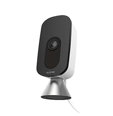 ecobee SmartCamera Indoor WiFi Security Camera Smart Home Security System 1080p HD 180 Degree FOV Night Vision 2Way Audio Works with Apple HomeKit Alexa Built In