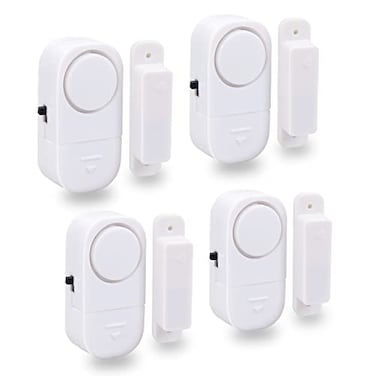 Doohickey Perfect Alarm Personal Security System to Keep You and Your Family Safe Great for Doors Medicine Cabinets Gates Windows and More Easy to Install No Wires or Tools Required 4 Pack