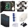 MENGQI-CONTROL MENGQICONTROL 4 Doors Access Control Security Kits with North American ANSI Standard Strike Lock 110V Power Supply Box RFID Reader RFID Card Key Fob TCPIP Based Phone APP Remotely Open