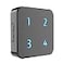 HTZSAFE Extra Wireless Plugin Receiver for Solar Alarms Up to 4 Zones and Each Zone has 35 Optional Melodies 4 Adjustable Volume Levels