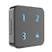 HTZSAFE Extra Wireless Plugin Receiver for Solar Alarms Up to 4 Zones and Each Zone has 35 Optional Melodies 4 Adjustable Volume Levels