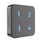 HTZSAFE Extra Wireless Plugin Receiver for Solar Alarms Up to 4 Zones and Each Zone has 35 Optional Melodies 4 Adjustable Volume Levels
