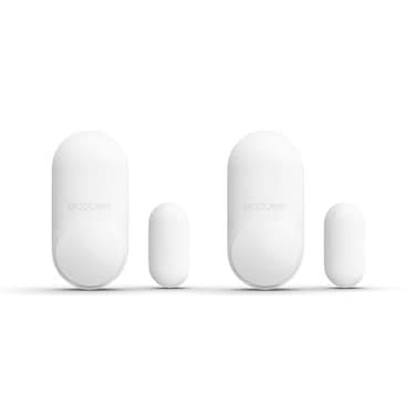 ecobee Smart Sensor for Doors Windows 2 Pack Wifi Contact Sensor for Home Security Energy Savings Compatible with Smart Thermostats Temperature sensor white