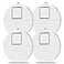 EVA LOGIK Window Alarm System 4Pack UltraLoud 120dB Alarms with Advanced Vibration Sensors Window Security Alarms for Glass Break Detection Features Low Battery LED Indicator