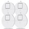 EVA LOGIK Window Alarm System 4Pack UltraLoud 120dB Alarms with Advanced Vibration Sensors Window Security Alarms for Glass Break Detection Features Low Battery LED Indicator